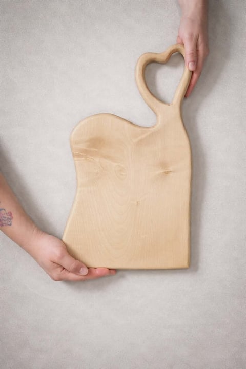 Deska wieloryb z jaworu